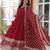Maroon Faux Blooming Designer Gown with Heavy Zari   Sequins Embroidery & Matching Lace-Border Dupatta