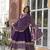 Purple Faux Blooming Designer Gown with Heavy Zari   Sequins Embroidery