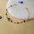 Gold-plated evil eye black beads nazariya bracelet