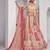 cream embroidered art_silk lehenga choli With Dupatta