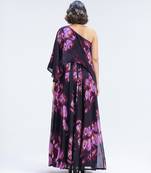 Multicolor printed organza co ord set