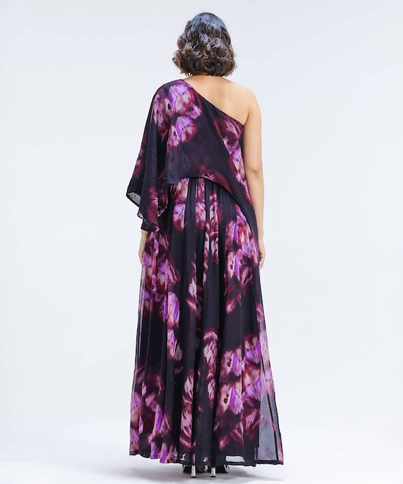 Multicolor printed organza co ord set