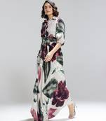 Multicolor printed georgette co ord set