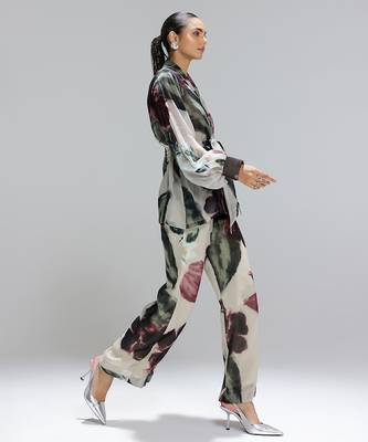Multicolor printed organza co ord set 2