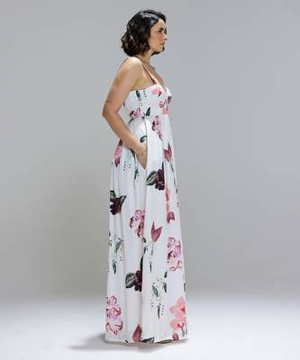 White printed cotton dress 2