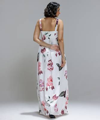 White printed cotton dress 3