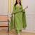  light green anarkali kurta set with a printed dupatta