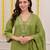  light green anarkali kurta set with a printed dupatta