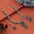 Fresh light green color kundan necklace set ideal for graceful and refreshing ethnic looks