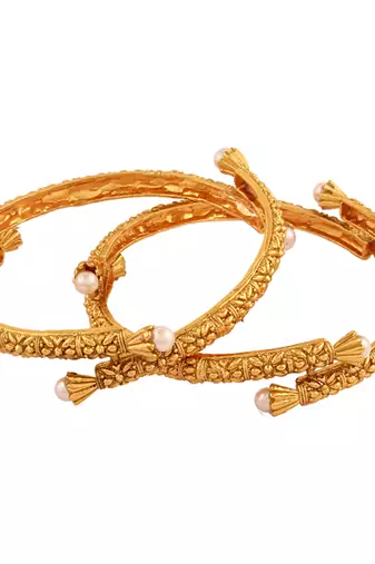 Spectacular Gold plated antique Bangle
