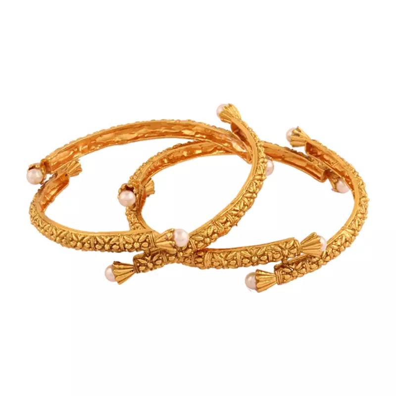 Spectacular Gold plated antique Bangle