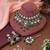 Gorgeous green color kundan necklace set crafted for timeless festive and ceremonial style