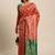 red cotton silk blend banarasi bandhani fusion style woven