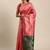 hot pink cotton silk blend banarasi bandhani fusion style woven