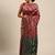 maroon cotton silk blend banarasi bandhani fusion style woven