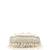opal thread pearl white & silver pearl embellished velvet clutch