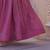 Onion Pink Embroidered Gown with Crunchy Silver Finish | Elegant Partywear Gown for Women