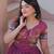 Onion Pink Embroidered Gown with Crunchy Silver Finish | Elegant Partywear Gown for Women