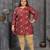 Maroon color plus size kurti