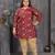 Maroon color plus size kurti