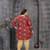 Maroon color plus size kurti