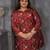 Maroon color plus size kurti