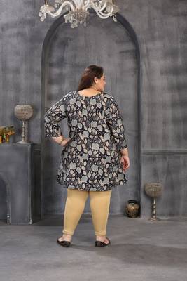 Blue color plus size kurti 3