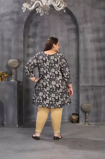 Blue color plus size kurti