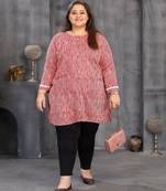 Maroon color plus size kurti