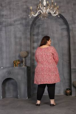 Maroon color plus size kurti 3