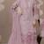 Purple organza semi stitched suit with embroidery & sequence work