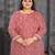 Maroon color plus size kurti