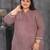 Pink color plus size kurti