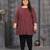 Wine color plus size kurti