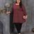 Wine color plus size kurti