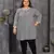 Grey color plus size kurti