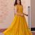 Yellow Faux Blooming Gown with Bead & Sequin Embroidery | Fully Stitched Women’s Festive & Partywear Gown