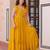 Yellow Faux Blooming Gown with Bead & Sequin Embroidery | Fully Stitched Women’s Festive & Partywear Gown