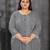 Grey color plus size kurti