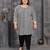 Grey color plus size kurti