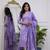 Lavender color beautiful chanderi fabric kurti set