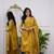 Mustard color beautiful chanderi fabric kurti set