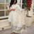 Off white color beautiful viscose jacquard fabric kurti set