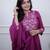 Purple color beautiful cotton fabric kurti set