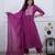 Purple color beautiful cotton fabric kurti set