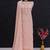 Pink georgette semi stitched suit with sequence & multi thread work