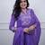 Lavender color beautiful cotton fabric kurti set