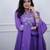 Lavender color beautiful cotton fabric kurti set