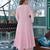 Pink color beautiful flex butti cotton fabric kurti set