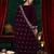 Maroon color beautiful velvet fabric graceful ceremonial kurti set